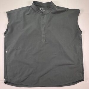 FIGS Rafaela Sleeveless Scrub Top Moss Green Oversized FIONx Womens Large